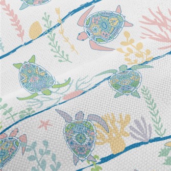 Ethnic Hand-painted Turtle Performance Linen