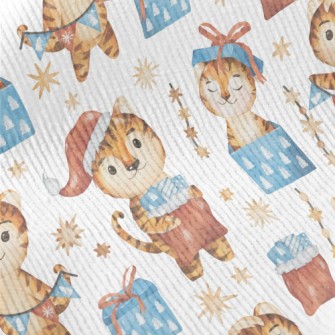 Merry Christmas Little Tiger Standard Corduroy