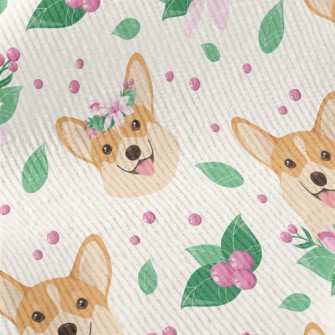 Happy Smiling Shiba Inu Standard Corduroy