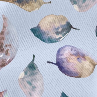 Colorful Watercolor Leaves Standard Corduroy