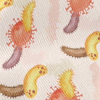 Hand Drawn Colorful Bacteria Standard Corduroy
