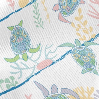 Ethnic Hand-painted Turtle Standard Corduroy