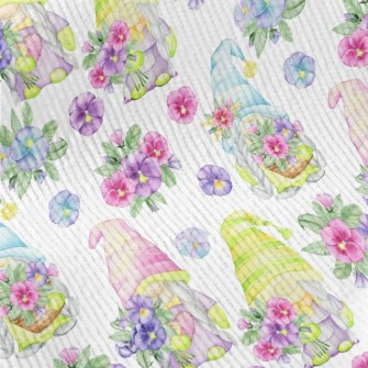 Hand Drawn Flower Gnome Standard Corduroy