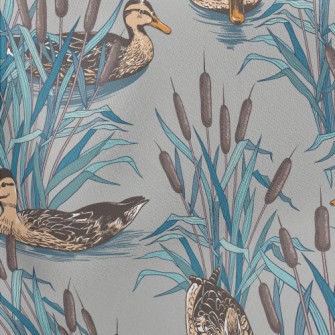 Hand Drawn Wild Duck Stretch Ponte