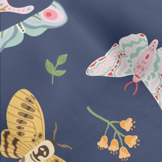 Artistic Doodle Butterfly Micro Fleece