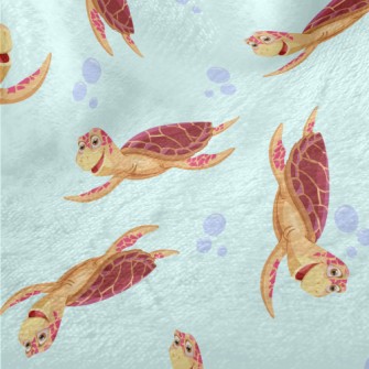 Happy Cartoon Turtle Minky