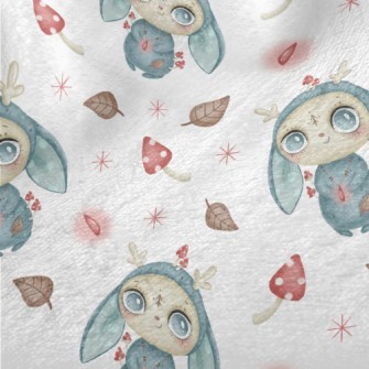 Hand Drawn Fantasy Elves Minky