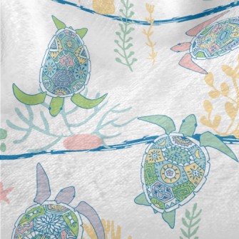Ethnic Hand-painted Turtle Minky