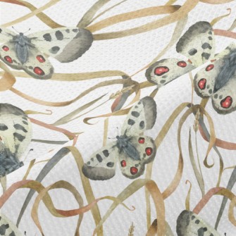 Watercolor Meadow Butterfly Piqué