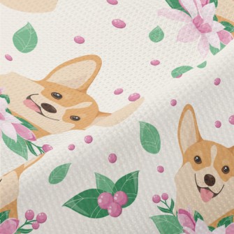 Happy Smiling Shiba Inu Piqué