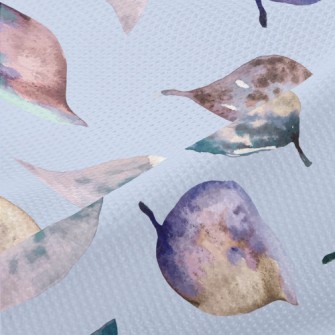 Colorful Watercolor Leaves Piqué