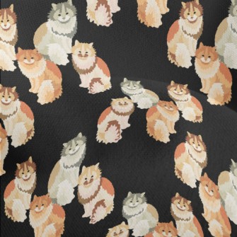 Exquisite Cat Graffiti Lightweight Performance Linen