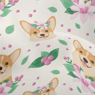 Happy Smiling Shiba Inu Lightweight Performance Linen