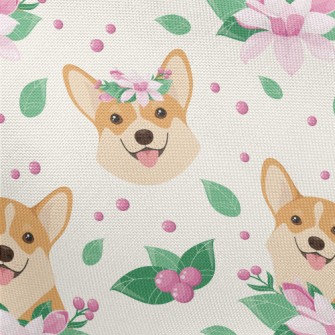Happy Smiling Shiba Inu Pongee
