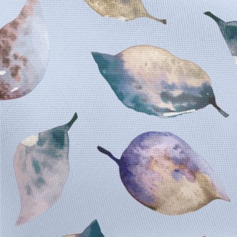 Colorful Watercolor Leaves Pongee