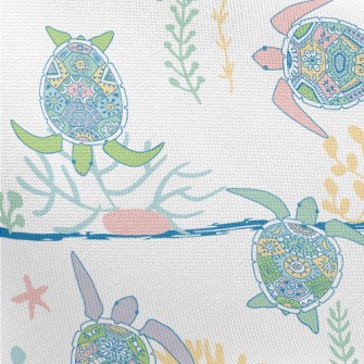 Ethnic Hand-painted Turtle Pongee