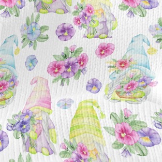 Hand Drawn Flower Gnome Stretch Jersey