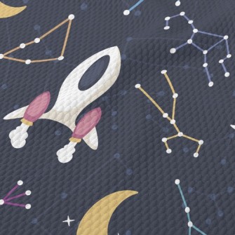 Space Shuttle Cosmic Adventure Birdseye Piqué