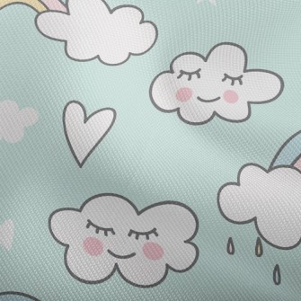 Blushing Rainbow White Clouds Dobby