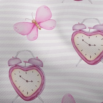 Watercolor Butterfly Alarm Clo Dobby