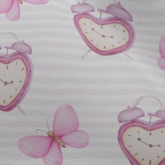 Watercolor Butterfly Alarm Clo Chiffon