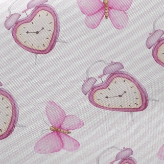 Watercolor Butterfly Alarm Clo Twill