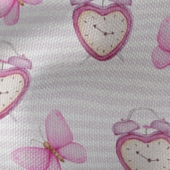 Watercolor Butterfly Alarm Clo Waterproof Canvas