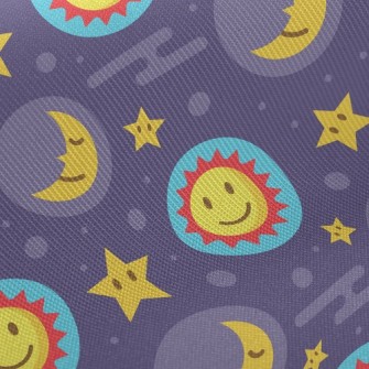 Big Eyes Sun Stars Moon Twill