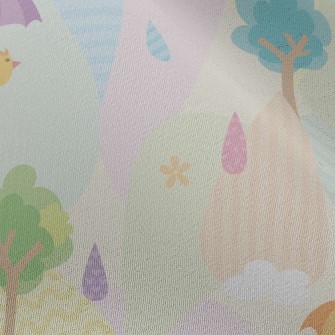 Fairy Tale Umbrella Bird Chiffon
