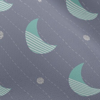 Diagonal Striped Crescent Moon Chiffon