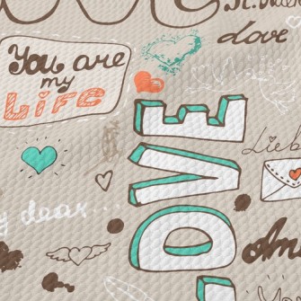 Sweet Words Birdseye Piqué