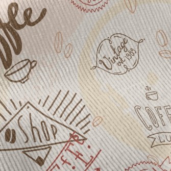 Advertising Coffee Text Standard Corduroy