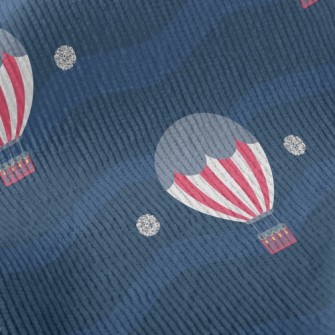 Red And White Striped Hot Air  Standard Corduroy