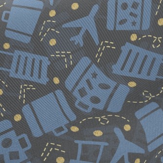 Airplane And Luggage Twill