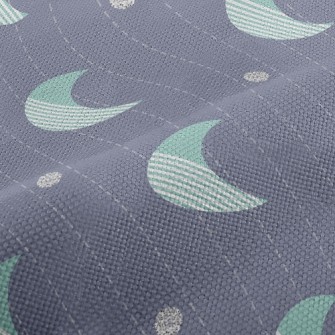 Diagonal Striped Crescent Moon Performance Linen