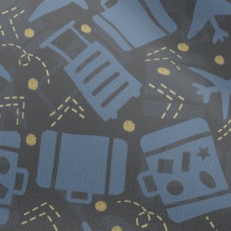 Airplane And Luggage Chiffon