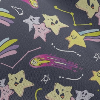 Winking Emoticon Shooting Star Chiffon
