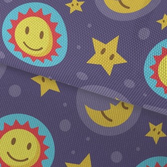 Big Eyes Sun Stars Moon Waterproof Oxford