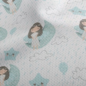 Goddess Of Stars And Moon Athletic Mesh Flat Back