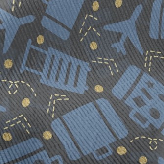 Airplane And Luggage Standard Corduroy
