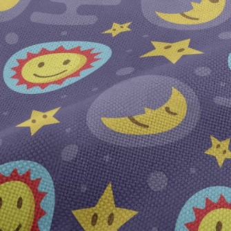 Big Eyes Sun Stars Moon Performance Linen