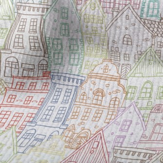 Colorful Sketch Houses Terry