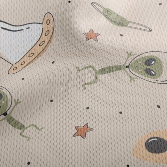 Tricky Space Aliens Athletic Mesh Flat Back