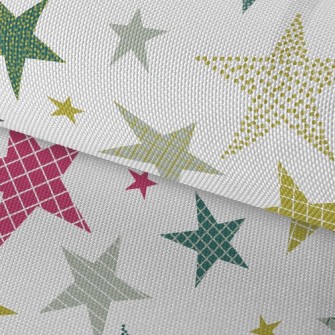 Plaid Dotted With Stars Waterproof Oxford