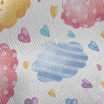 Watercolor Colorful Clouds Standard Corduroy
