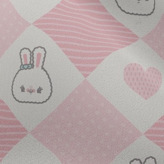 Plaid Love Rabbit Chiffon
