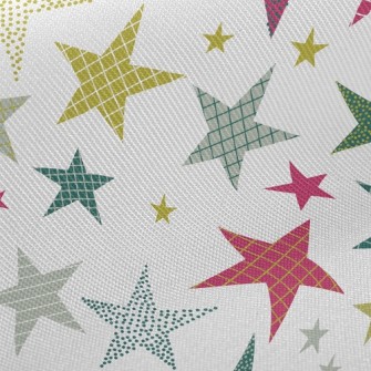 Plaid Dotted With Stars Twill