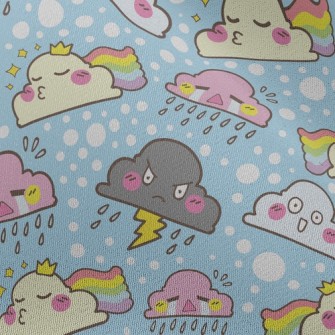 Funny Emoticon Clouds Chiffon