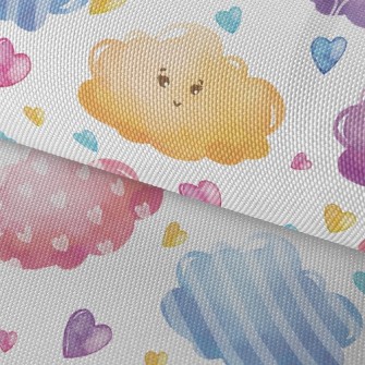 Watercolor Colorful Clouds Waterproof Oxford