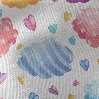 Watercolor Colorful Clouds Waterproof Canvas